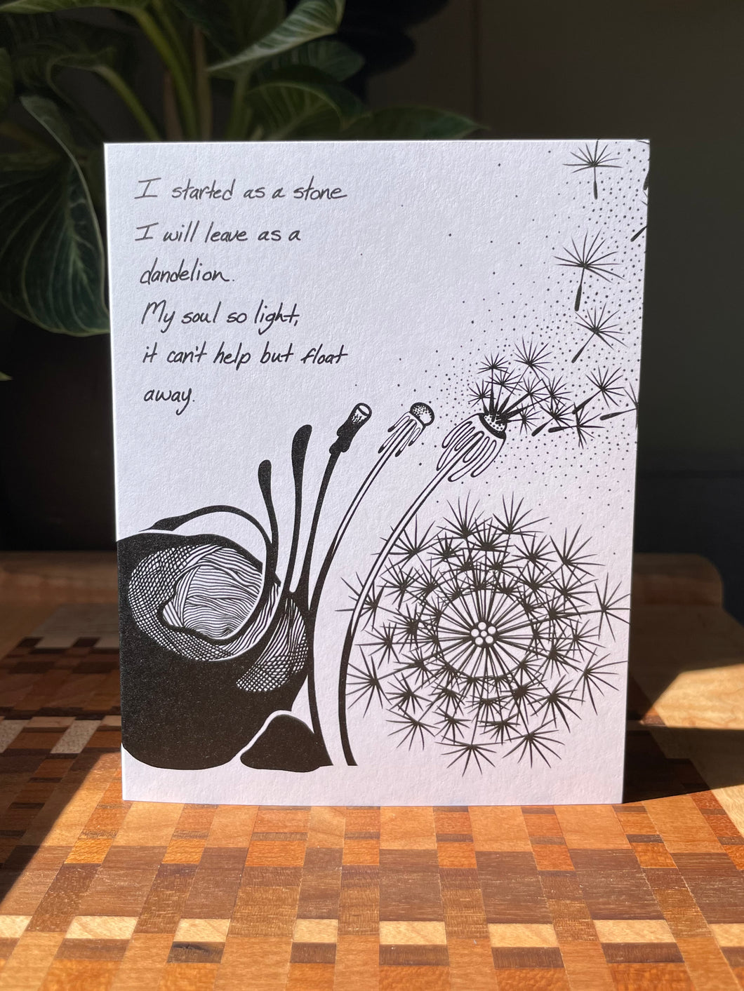 Dandelion Dreams Card – Rose Hollow Design